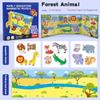 Montessori Magnetic Puzzle Games for Boy Girl Kids Travel Busy Quiet Book Wooden Magnet Jigsaw Puzzle Educational Toys 3 4 5 Y