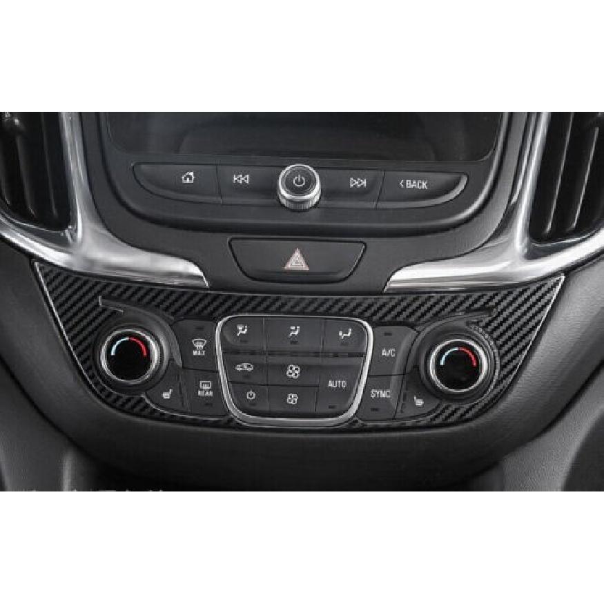 For Chevrolet Equinox Carbon Fiber 2018-2023 Center Console AC Switch Panel Trim