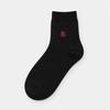 (3ER-PACK) Kleine Herz Mittellange Socken [Schwarz]