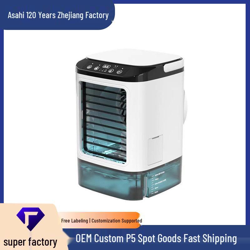 USB Desktop Mini Cooling & Humidifying Fan for Office & Dorm Second Gen No Spray with Ice Pack