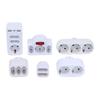 1 To 3 Plug Eu Socket Adapter With Switch 16A Plug Adapter Travel Charging German Standard Power Converter For Portugal Turkey