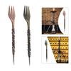 dreamhouse2019 Multipurpose Metal Fork with Protective Cover Foil Puncher Retro