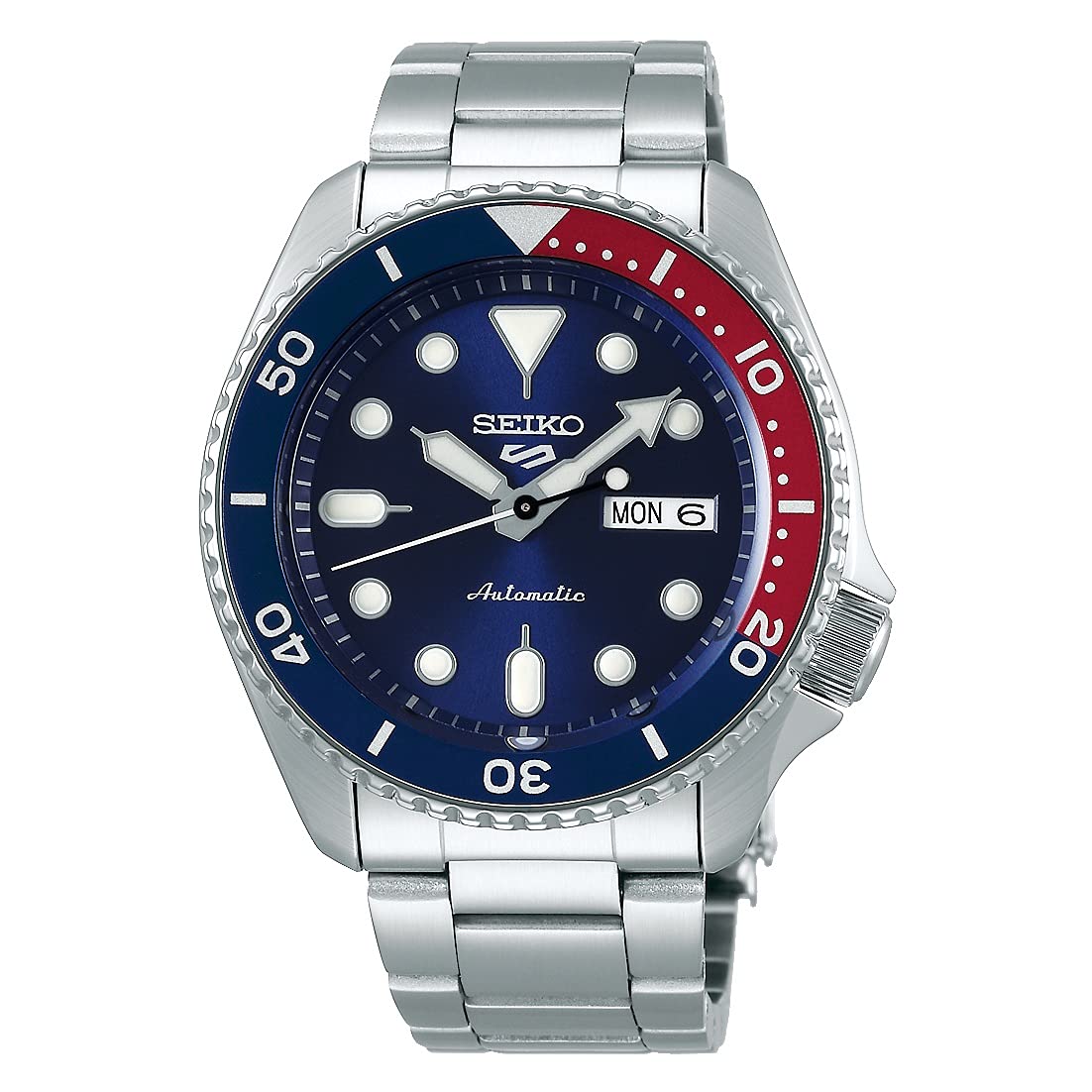 

[Seiko] SEIKO 5 SPORTS Automatic Mechanical Limited Distribution Model Watch Men s Seiko Five Sports SRPD53K1 Blue x Red Pepsi Color