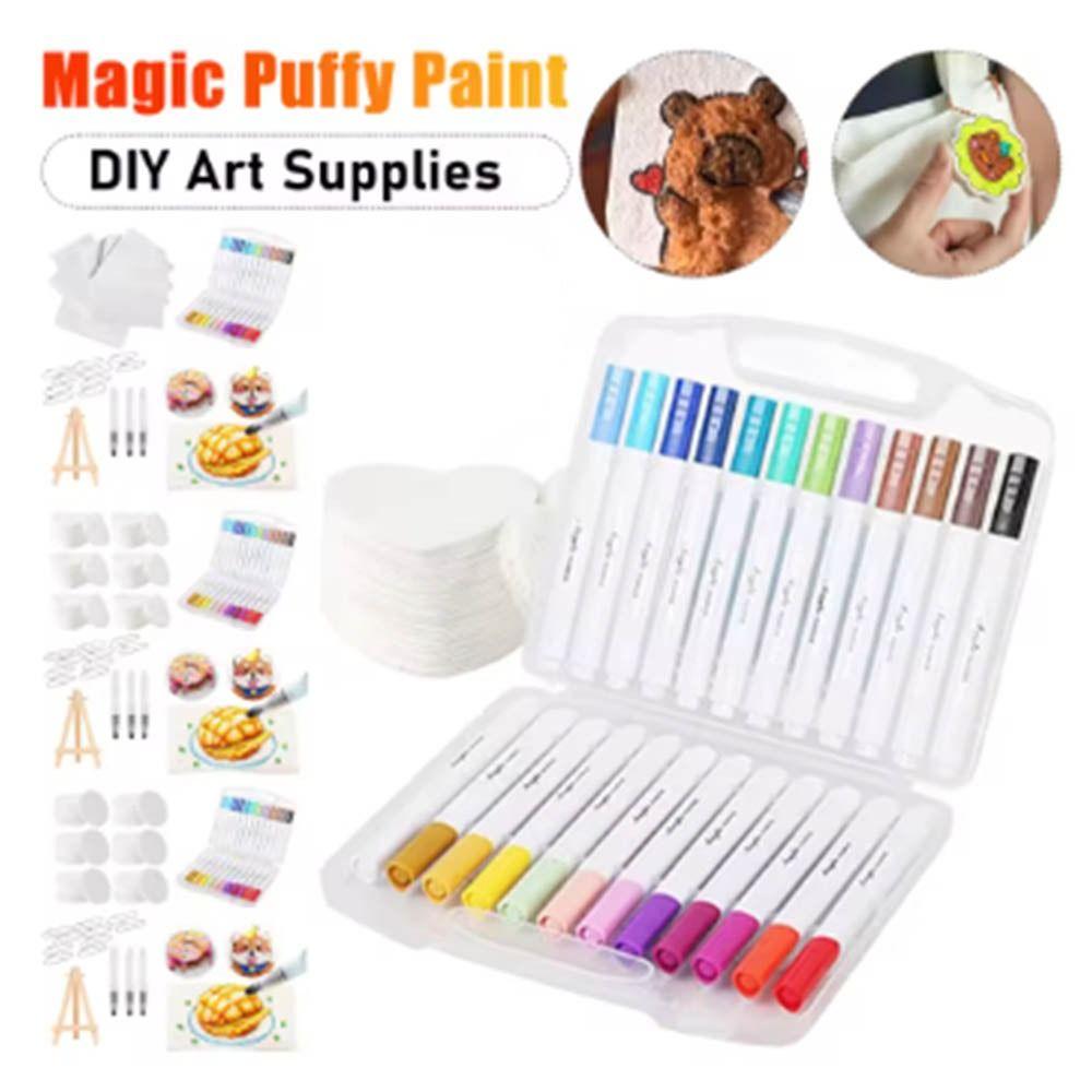 Sponge Texture DIY Magic Puffy Paint Blank Painting Paper Magic Painting Paper  Kids Craft