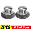Stainless Steel Pot Brush with Handle And Robust Metal Ball Dishwashing Cleaner Metal Purifier for Kitchen - 1-10 Pieces