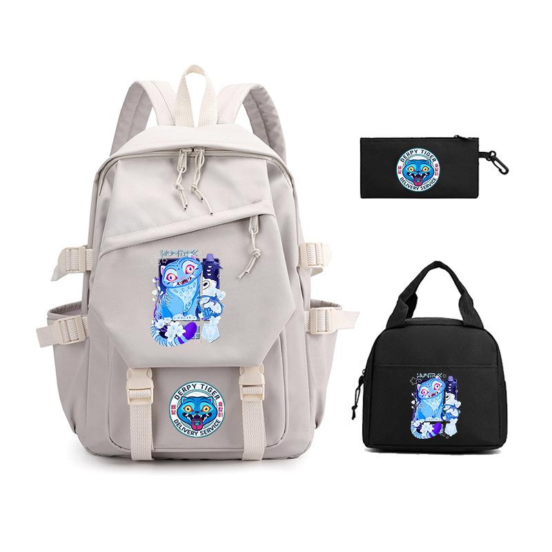 Demon Hunter Girl Group has the same peripheral cartoon printing children's backpack lightweight primary and secondary school schoolbag
