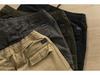 Autumn Micro-Elastic Khaki Retro Lace-Up Men's Casual Overalls
