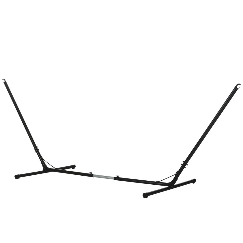 3.1–3.8m Adjustable Universal Hammock Stand Metal Frame Garden Camping Picnic Outdoor Patio Replacement – Stand Only