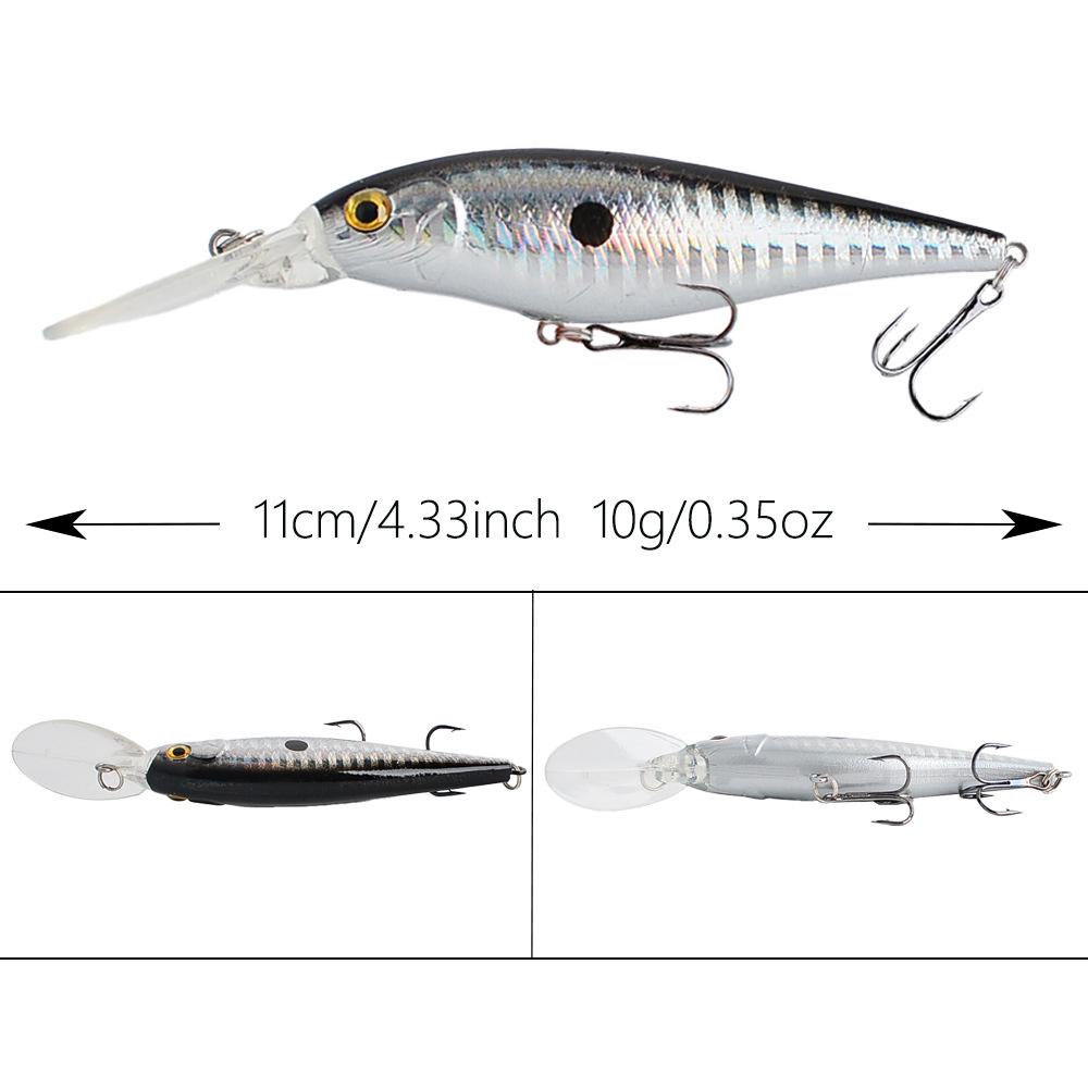 Schwimmender Lipped-Minnow Köder für Barsch, Zander, Makrele und Karpfen.
