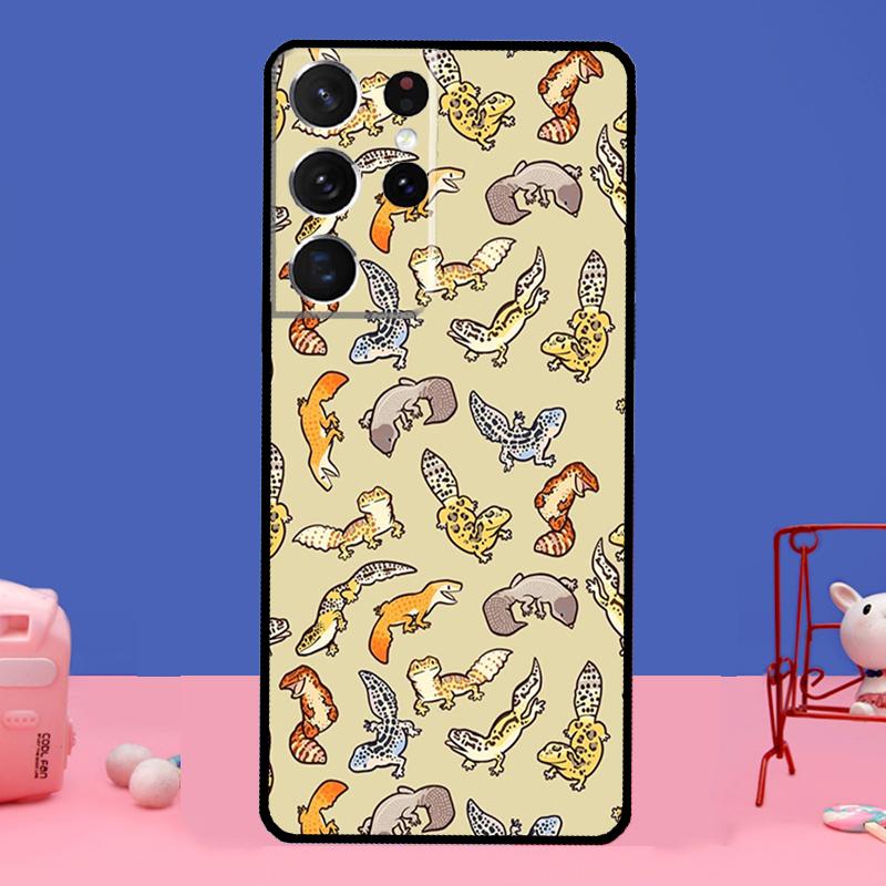 Lizards Geckos Case For Samsung Galaxy S22 S21 Note 20 Ultra Note 10 S8 S9 S10 Plus S20 FE Phone Cover