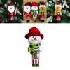 Christmas Decor Santa Snowman Reindeer Fabric Swinging Ornament For Holiday Tree