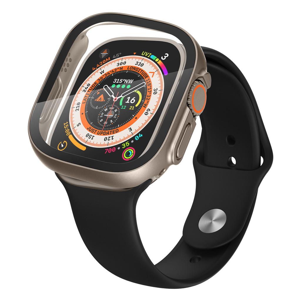 Cover For Apple Watch Ultra Case 49mm Accessories PC Shockproof Bumper+Tempered Glass Screen Protector Iwatch Series Ultra 2