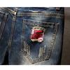 Men Short Jeans Denim Boys Casual Ripped Distressed Middle Waist Shorts Pants Half Pants