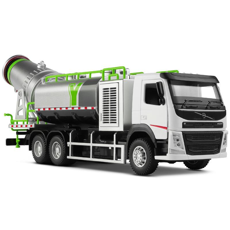 1:38 Legierung Volvo Spray Staubunterdrückung Auto Staubdicht Transport Engineering Auto Sound und Licht Kinder Spielzeug Männer