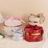 European Style Round Ribbon Gift Box for Weddings