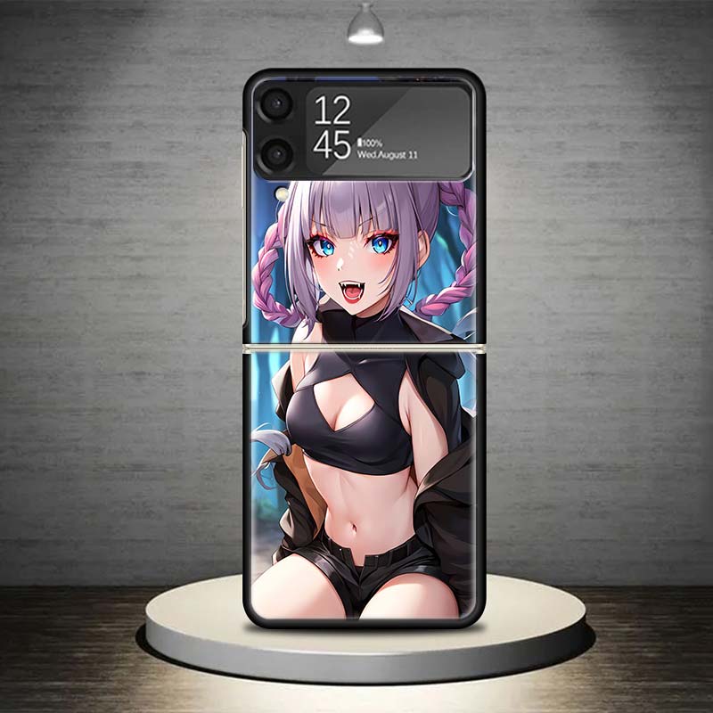 Nazuna Nanakusa Anime Phone Case For Samsung Galaxy Z Flip 7 6 5 4 3 5G Shockproof Cover Z Flip7 Flip6 ZFlip5 Flip3 Flip4 Luxury