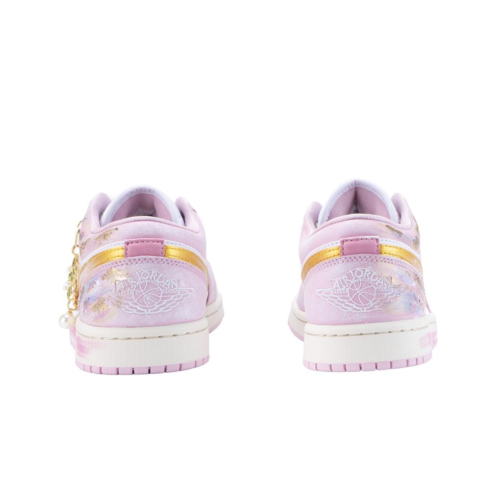 Jordan Air Jordan 1 Starry Pink Support Low-Top Vintage Basketballschuhe Damen Pink Gold DC0774-606(Team836-)