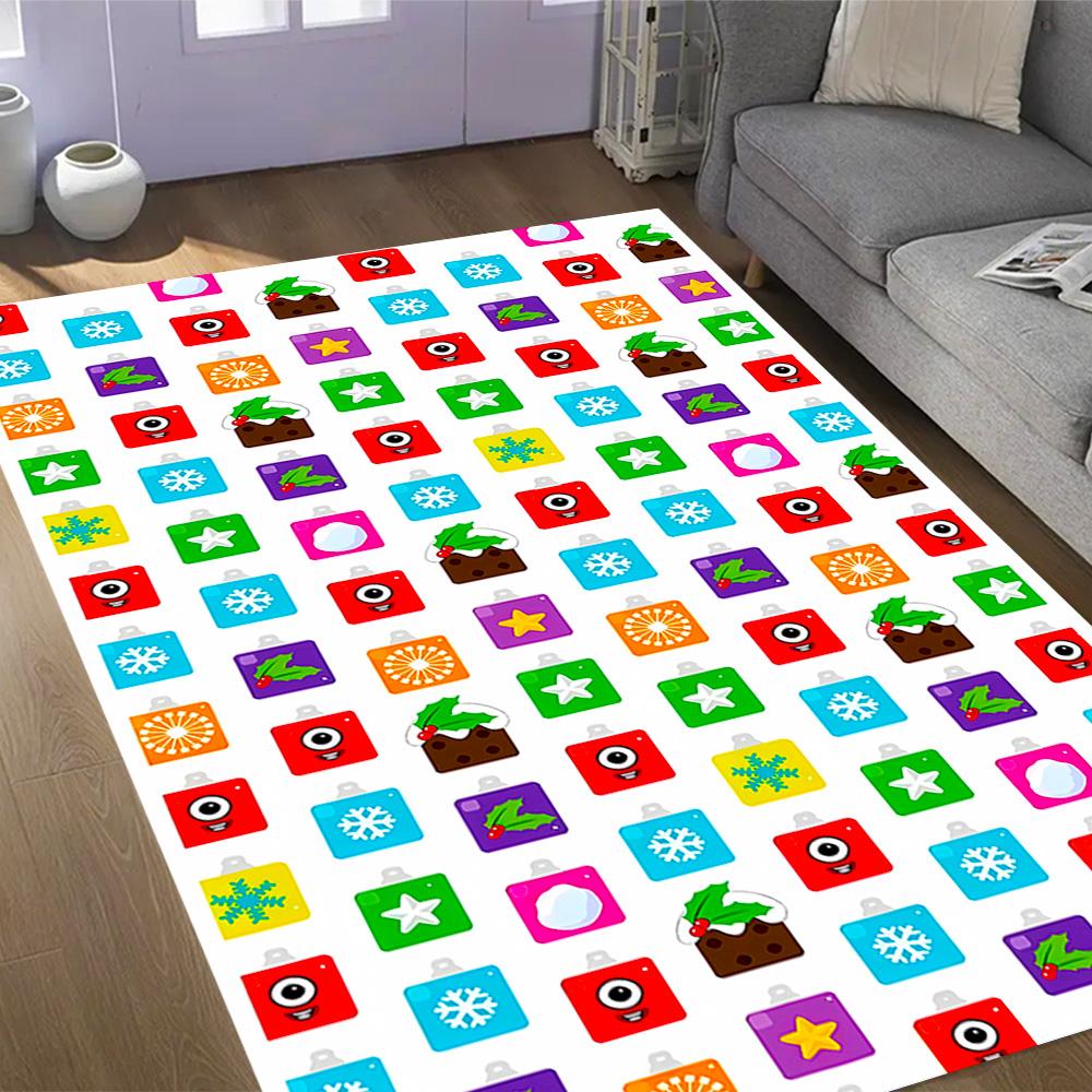 Tappeto Avventura con Blocchi Numerici Tappeto da Pavimento Tappeto per Ufficio Perfetto per Corridoio Aree Gioco Stanza del Dormitorio Decorare la stanza Tappeto Antiscivolo Decorare Uffici