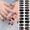 Halloween Full Nail Strips Full Nail Wraps Luminous Halloween Nails Stickers Gel Nail Strips Nails Art Decoration