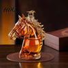 Engraved Glass Decanter Horse Head Whiskey Decanter Funny Liquor Bottle 350ml Wine And Spirits Novelty Bar Decor Gift for Men Dad Lovers Home