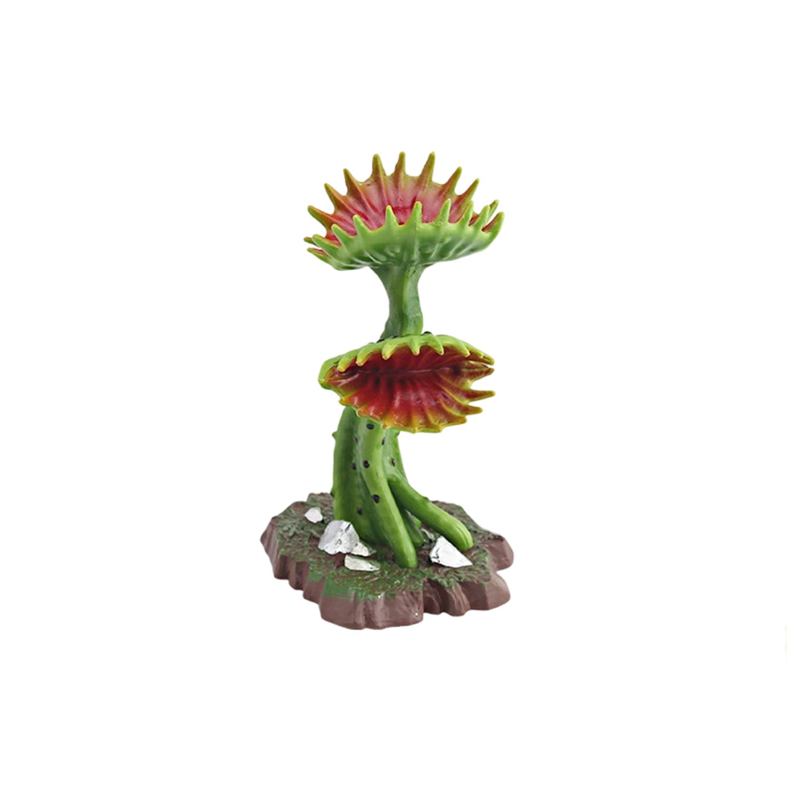 Fake Plant Model Wild Plant Scene Sand Table Decoration Piece Flytrap Poisonous  Spore Needle Flower One Size