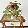 Handmade Malus Spectabilis Leaf Flower Faux Plant For Home Decor Gift For Housewarming