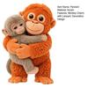Punch Monkey Plush Pendant 2D Flat Texture Decorative Hanging Pendant Bags Backpacks Cars Wallets