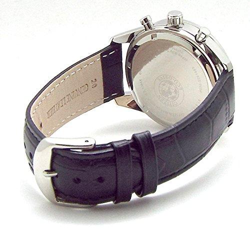 Citizen Eco-Drive Chronograph Solar Watch VO10-6741F Black Leather Band Blue Base Domestic Model