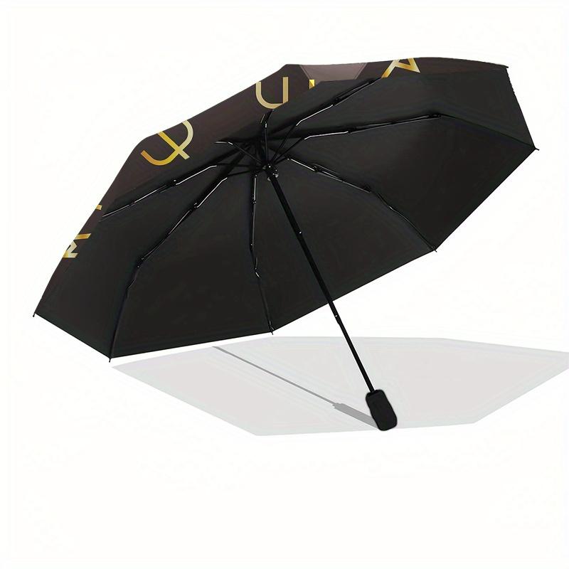 Viking Vegvisir Compass Norse Symbo Umbrella, Portable 3-Fold Compact Umbrella,Christmas Gift ES401