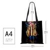 Painted Abstract Print Casual Shoulder Bag Women Shopping Reusable Tote Bag 2022 Harajuku Canvas Travel School Beach Handbag