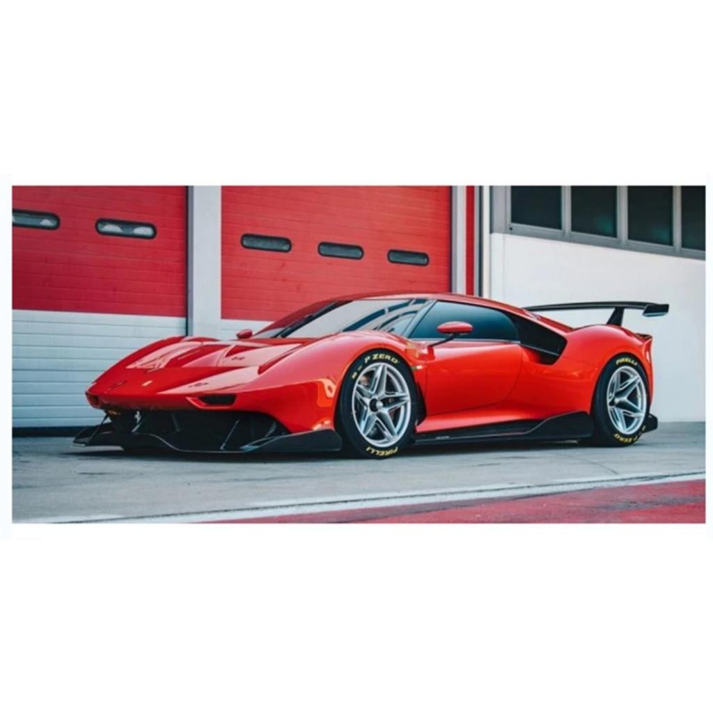 1/32 Laferrari  P80C Alloy Racing Car Model Diecast Metal Toy Sports Car Model Simulation Sound and Light Collection Children Gift