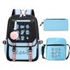 Animation Cartoon With High Value Schoolbag, Primary And Secondary School Students Leisure Backpack, Pencil Bag Set