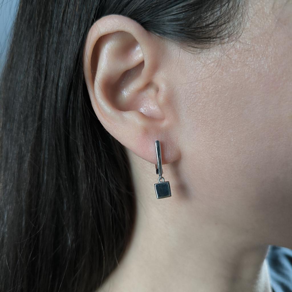 Silver Earrings Without Stones (2209300)