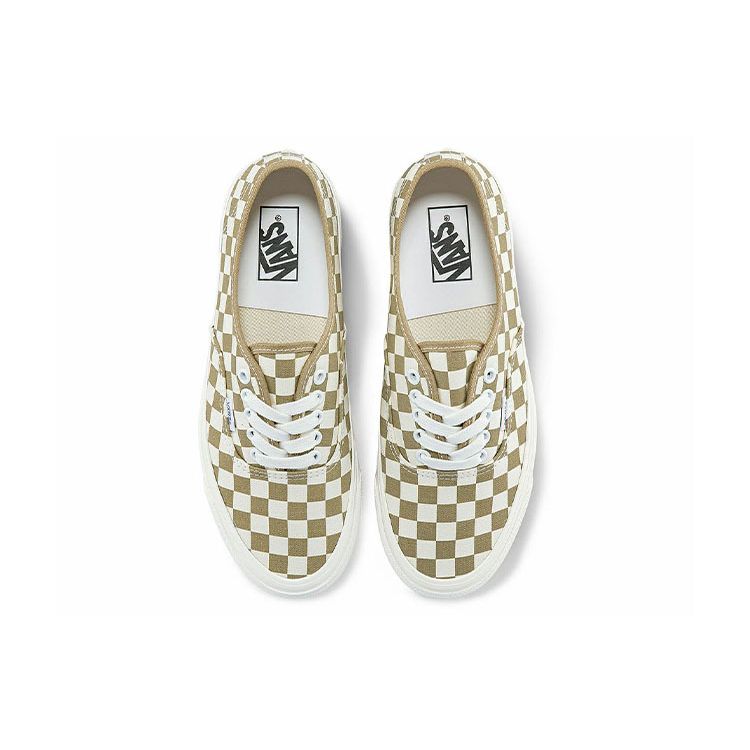 Vans Style 44 Unisex Low Top Skate Shoes Brown White Casual Checkerboard VN0A5KX4SQ7