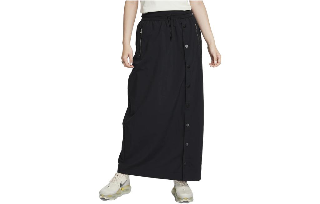 Nike Women's Loose Fit High-Waist Long Skirt Black FB8355-010