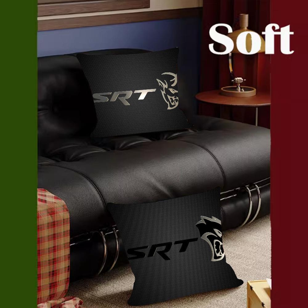 SRT Hellcat Demon Dodge Auto Kissen Kissenbezug Kissenhülle Wohnzimmer Sofa Heimdeko Individuell