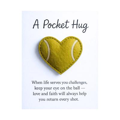 Tennis,themed Commemorative Postcard Ornaments With A Gift Card , Tennis,themed Commemorative Pendant, Perfect For Family And Friends.