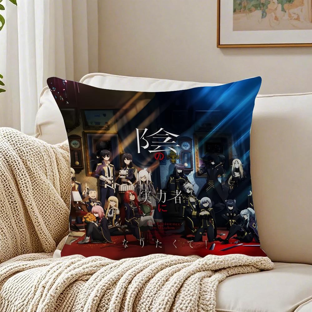 The Eeminence in Shadow Anime Cushion Cover Pillowcase Antidustmite living Room Sofa Decor Cushion Room