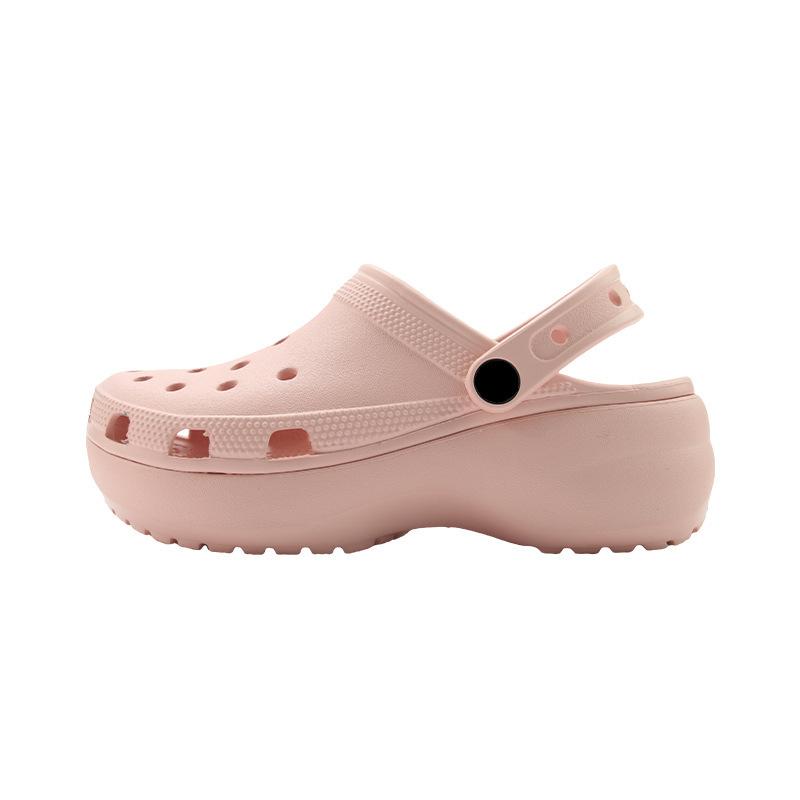 

2025 Breathable Soft Cloud Hole Slippers New Women s Anti-Skid Thickened Sole Outdoor Beach Sandals Unisex Adult Shoes 39-40