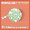 Kawaii Miffy Rabbit Tape Measure Cute Cartoon and Anime Peripheral Three-gauge Measuring Ruler Soft Leather Ruler Home
