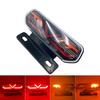 12V LED Motorcycle Rear Brake Tail Lamp Turn Signal Indicator Red Amber Light