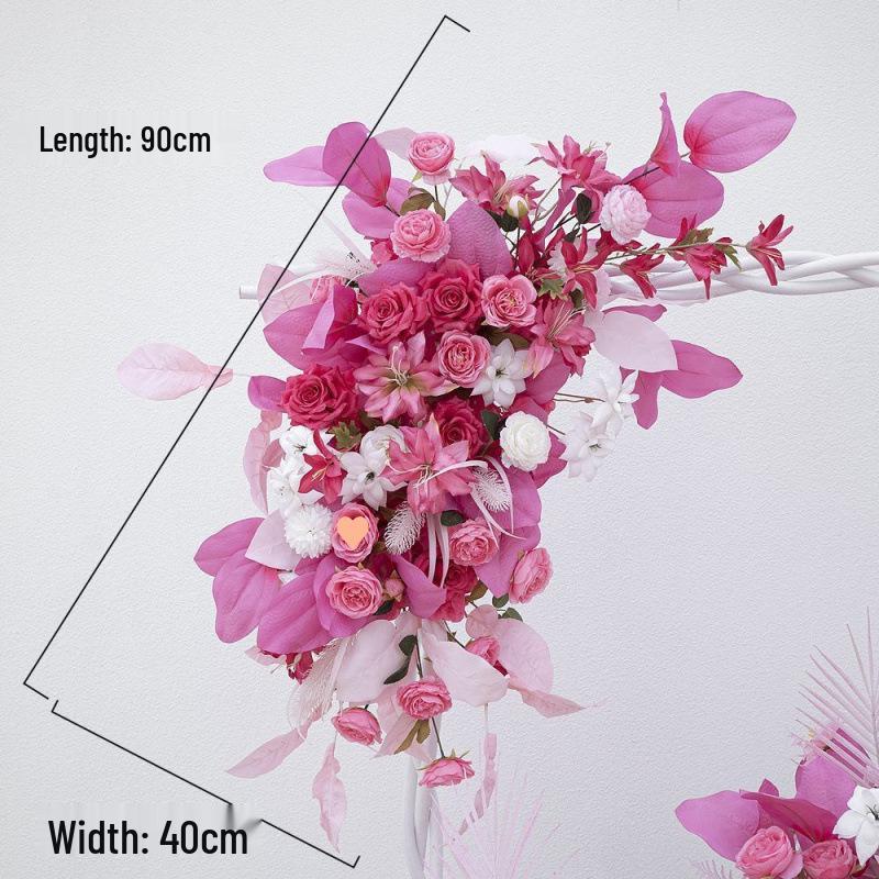 Silk Floral Arrangement for Wedding Aisle or Banquet Decoration