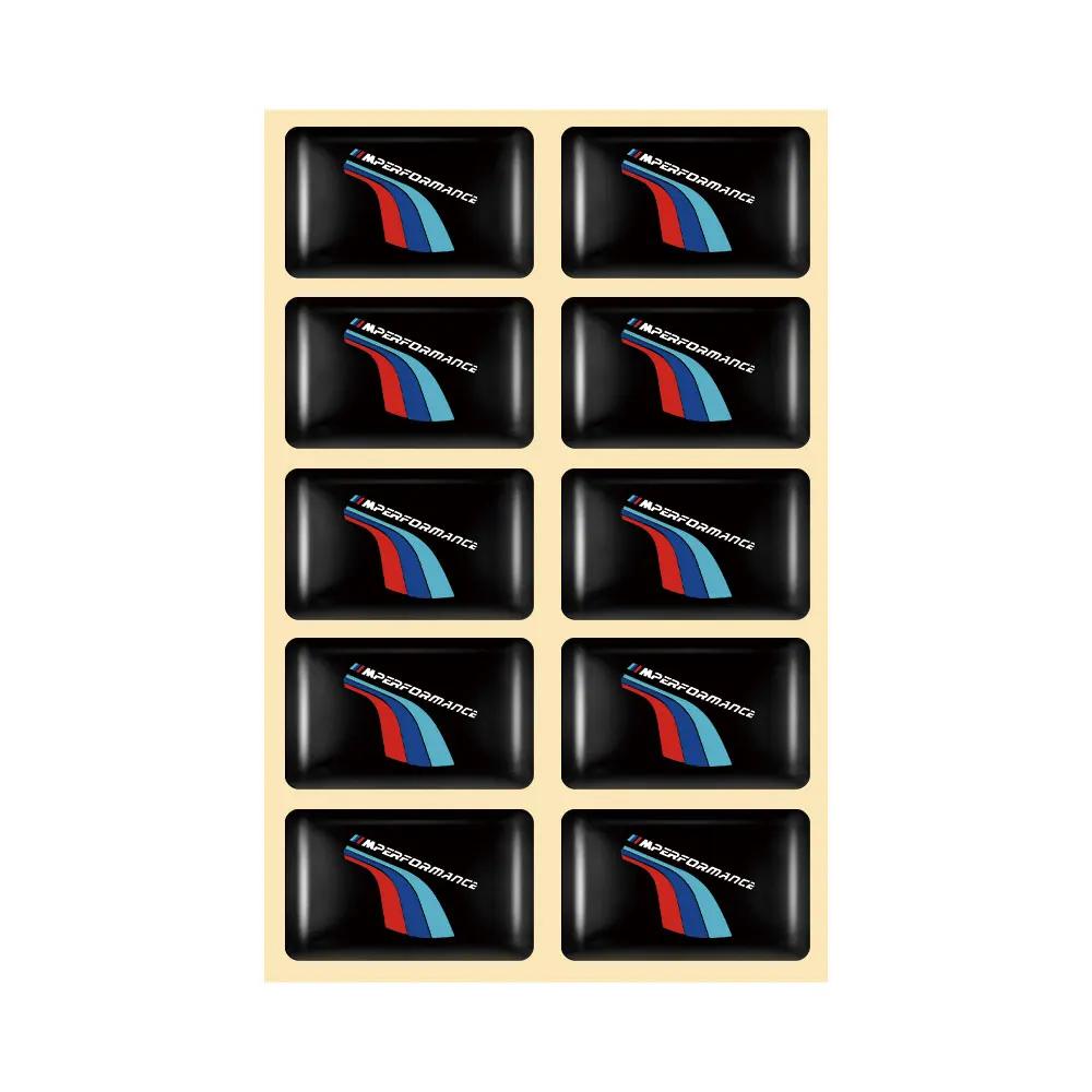 BAGE7 Car Sticker Hot 2025 Hot 10pcs Epoxy Drop Glue Car Body Steering Wheel Stickers For BMW M F31 E46 Performance X3 E90 E60 F30 E39