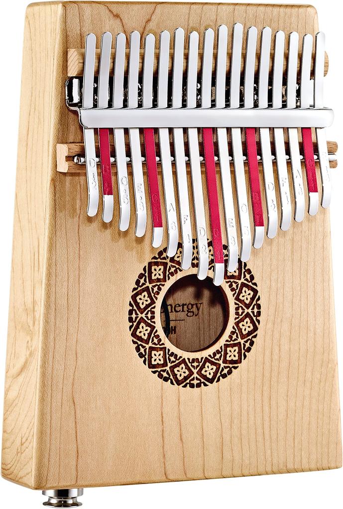 Kalimba électrique MEINL Sonic Energy Collection, 17 touches, érable, échelle en do majeur, marteau PKL1709H (Étui/sac/croix/tuning exclusif