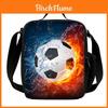 Voetbalprint Geïsoleerde Lunchtas Voor School Picknick Reizen