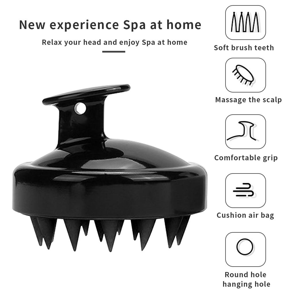 Silicone Brush Scalp Head Washing Hair Curly Hairbrush Pocket Professional Smooth Cleaning Massage Gifts for Girls