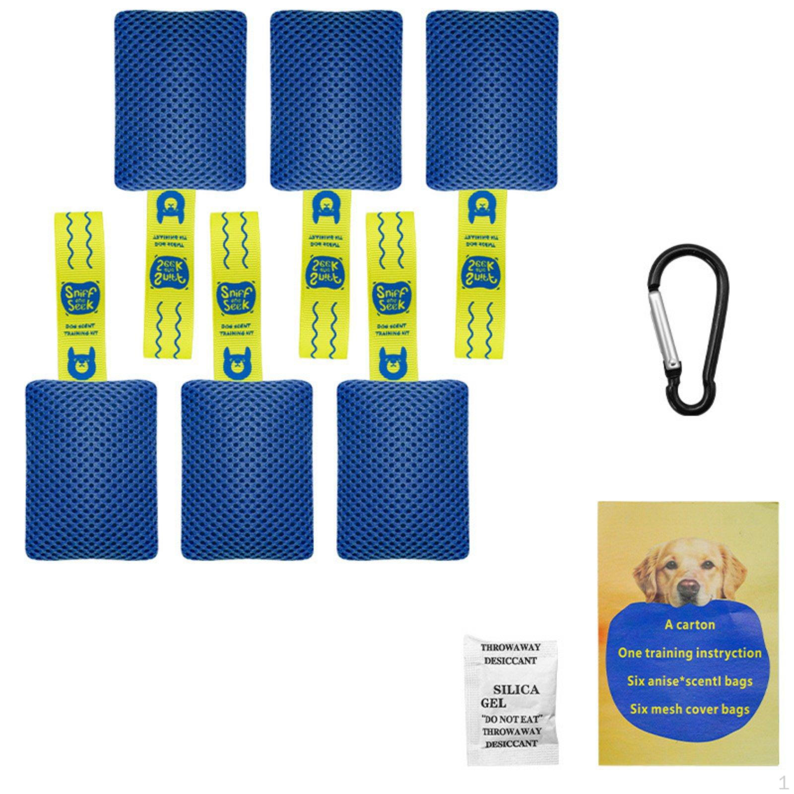Dog Scent Training Set Kit Enrichment Activity Sachets синий