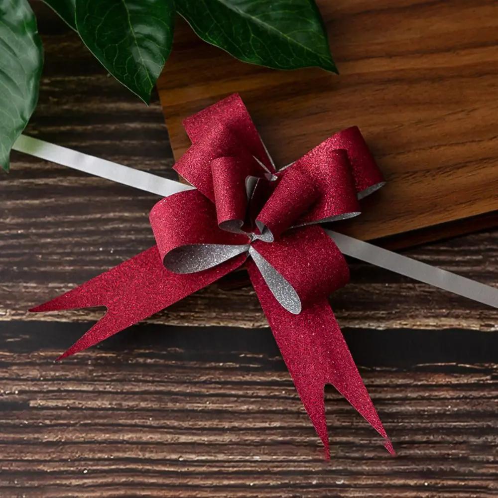 10Pcs Bowknots Ribbons For Gift Wrappers Wedding Birthday Party Pull Bow Knot Ribbon Christmas Gift Wrapping Ribbons Decoration