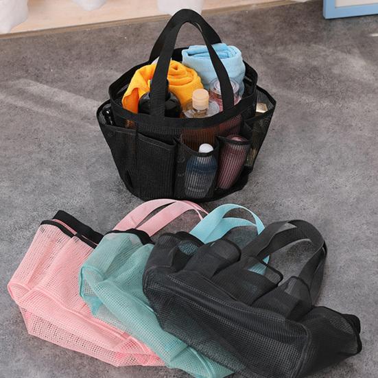 Plážová taška Dutá síťovaná drenáž Velkokapacitní více kapes Rychle schnoucí přenosná vysoká škola