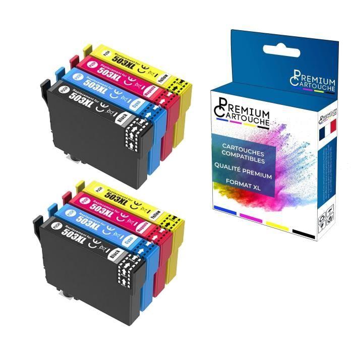 Cartouche d'encre - PREMIUM CARTOUCHE - 503XL - Compatible - Multipack x 8 - Noir et Multi-couleurs